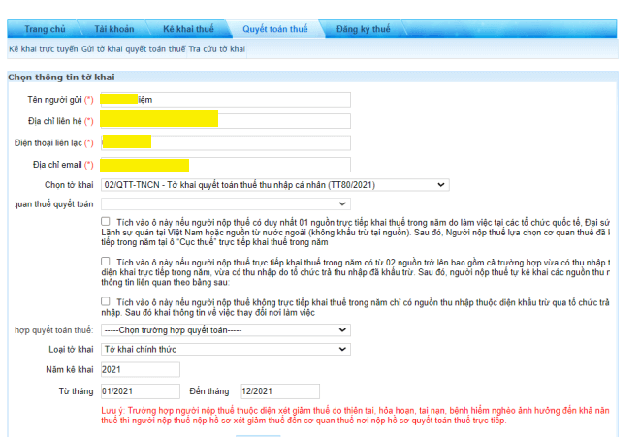 Hướng dẫn cá nhân tự quyết toán thuế thu nhập cá nhân online 2022 - Ảnh 5.