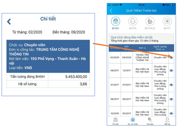 Các bước tra cứu thời gian tham gia BHXH online - Ảnh 2.