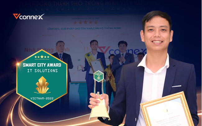 Tân binh Vconnex giật giải Nền tảng nhà thông minh xuất sắc nhất Smart City Award 2022