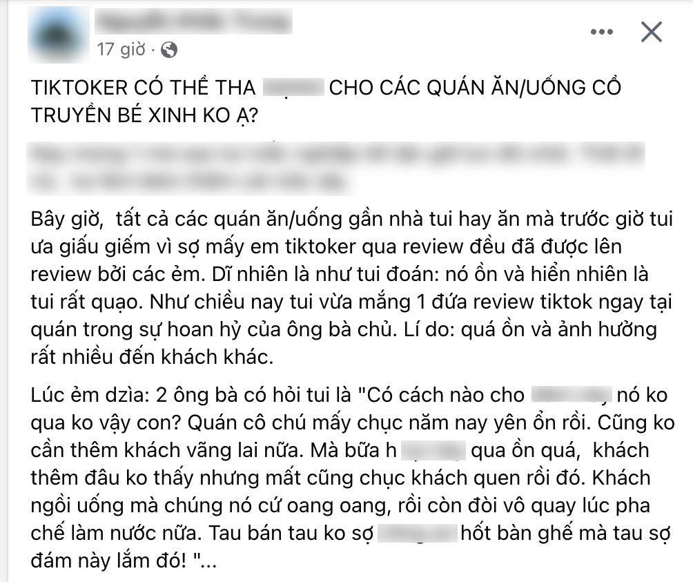 Nhức nhối chuyện TikToker review hàng ăn: Chủ quán "đau đầu" vì khách bị làm phiền, người đến ăn mệt mỏi vì cứ "bị" lên hình - Ảnh 5.