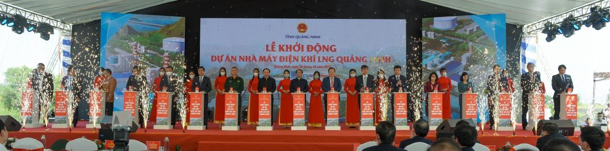 Dự &aacute;n Nh&agrave; m&aacute;y điện kh&iacute; LNG Quảng Ninh của Petrovietnam đ&atilde; được khỏi động.