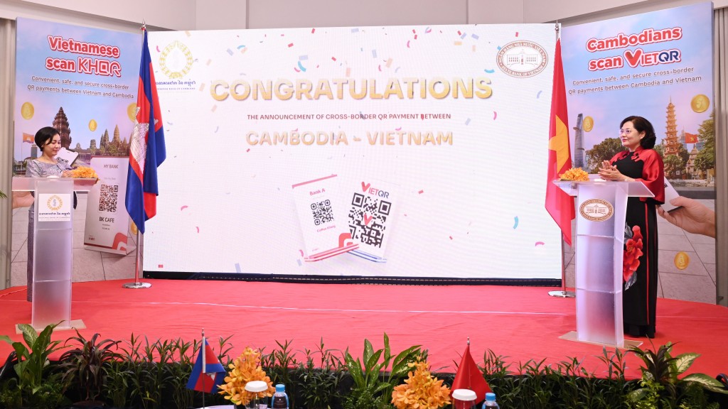 Chính thức kết nối thanh toán bán lẻ QR code Việt Nam - Campuchia