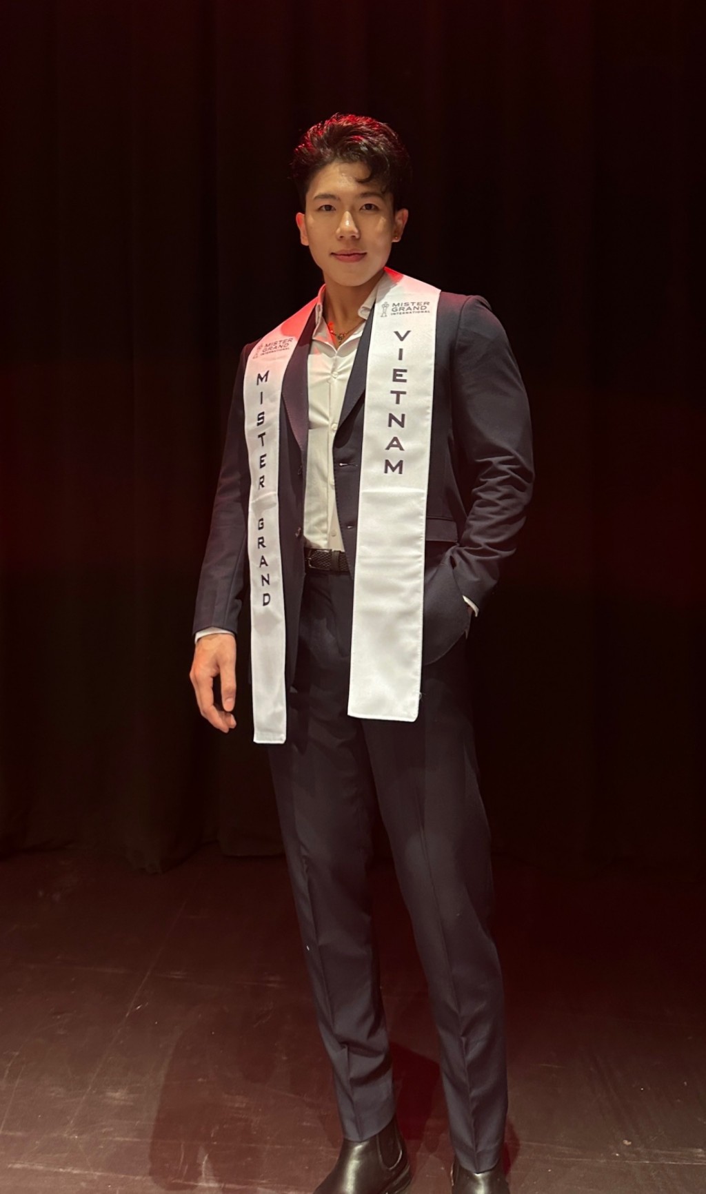 Nguyễn Hoàng Tùng tại cuộc thi Nam vương Hòa bình Quốc tế - Mister Grand International 2023