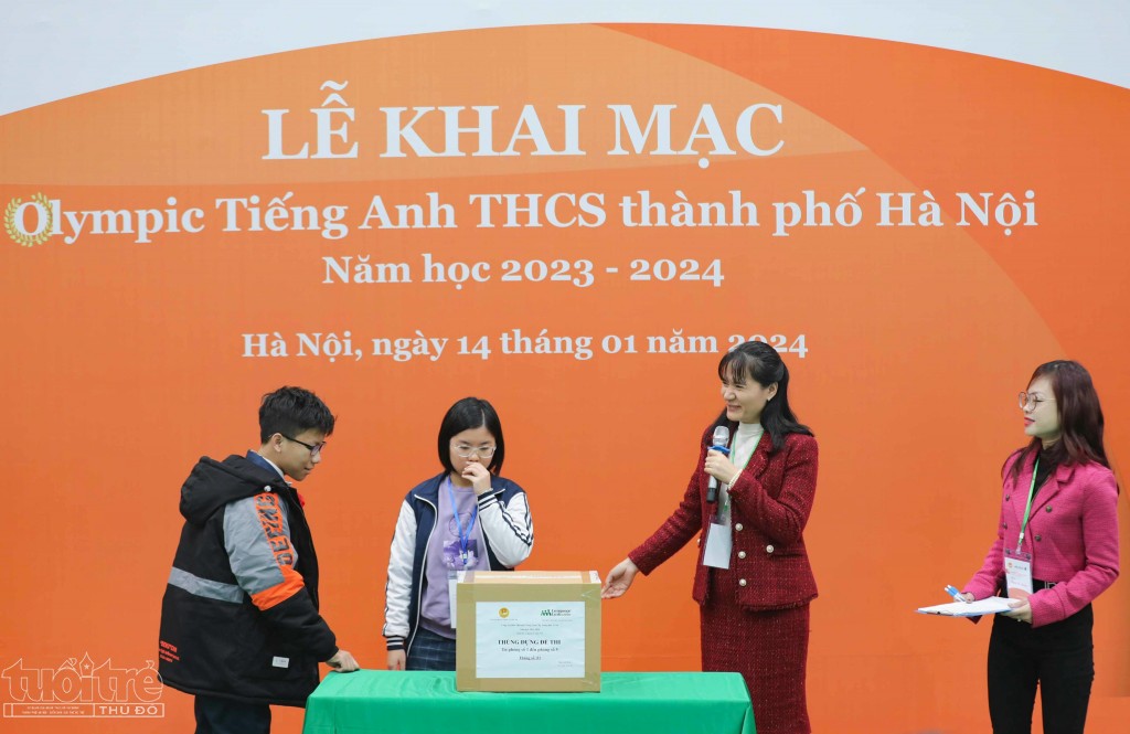 Hơn 1.200 học sinh THCS Hà Nội thi Olympic Tiếng Anh