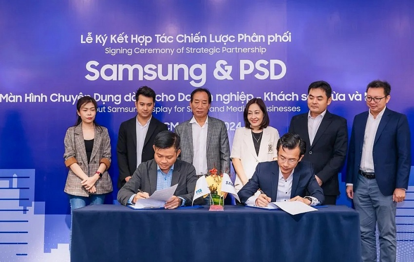 PSD hợp tác với Samsung mang giải pháp hiển thị toàn diện đến doanh nghiệp