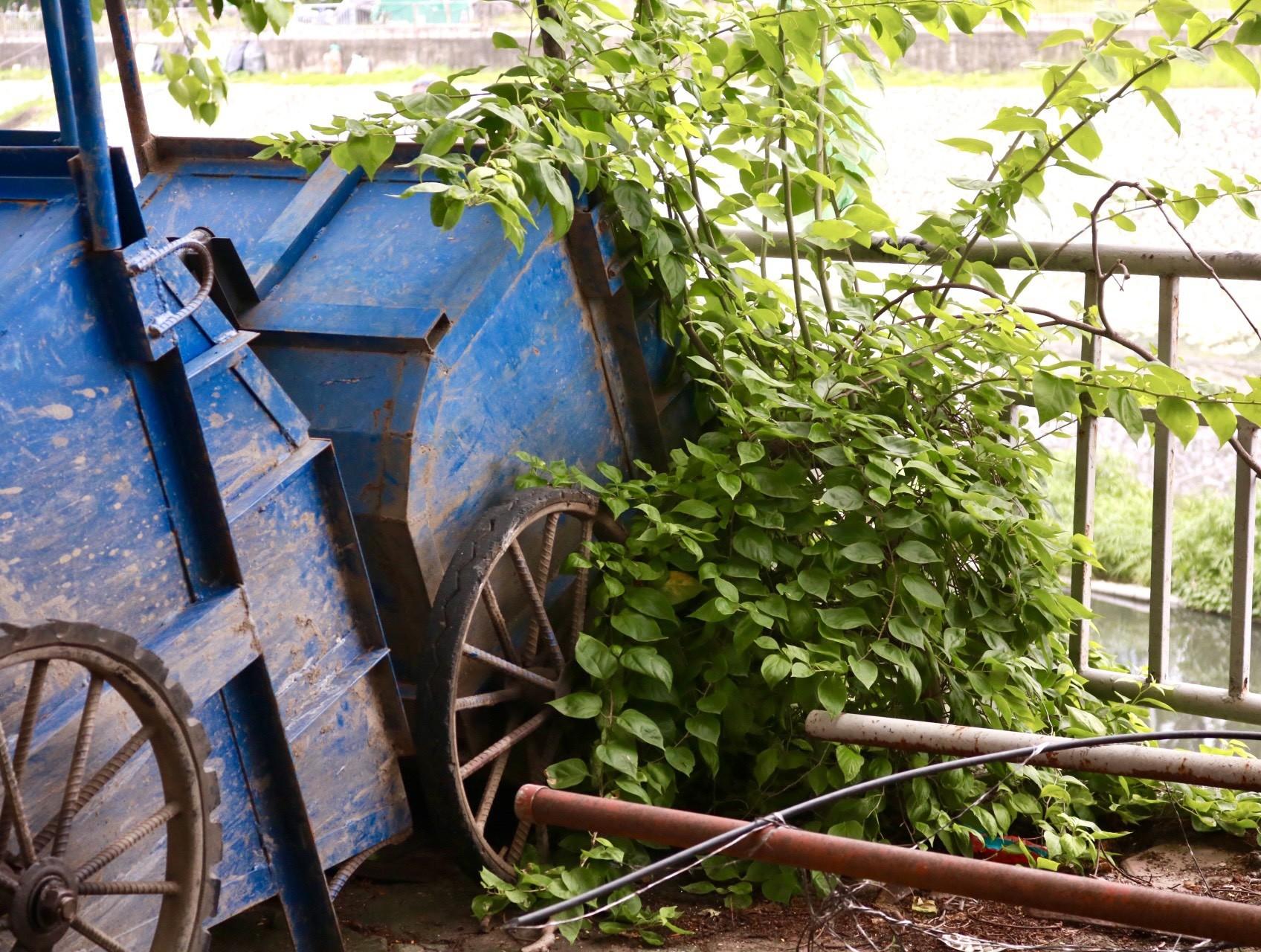 Xe máy, rác thải 'bức tử' hai bờ sông Tô Lịch- Ảnh 3.