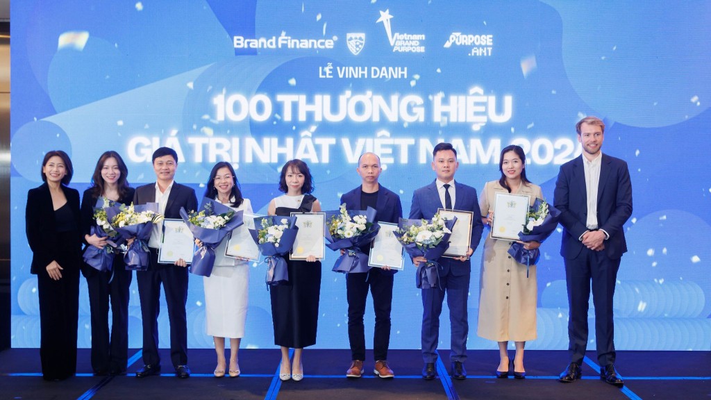 Các doanh nghiệp nằm trong Top 100 Thương hiệu giá trị nhất Việt Nam (Ảnh: Việt Hùng)