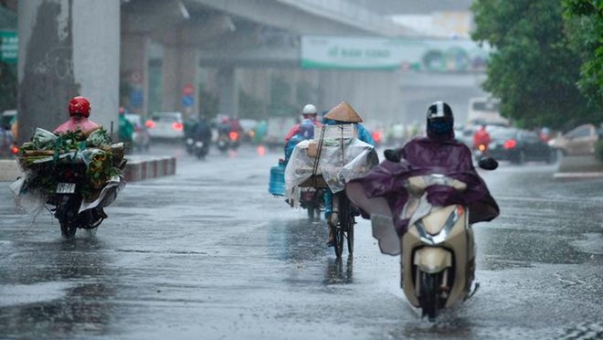 Bắc bộ đón đợt gió mùa đông bắc mạnh kèm theo mưa vào cuối tuần này