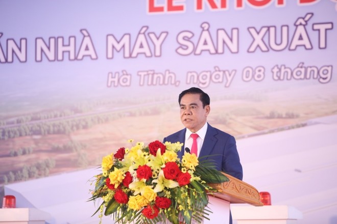 Ông Võ Trọng Hải Phó Bí thư Tỉnh uỷ, Chủ tịch UBND tỉnh Hà Tĩnh cho biết Dự án nhà máy ô tô điện VinFast có ý nghĩa đặc biệt quan trọng, đánh dấu một bước phát triển mới của Khu Kinh tế Vũng Áng