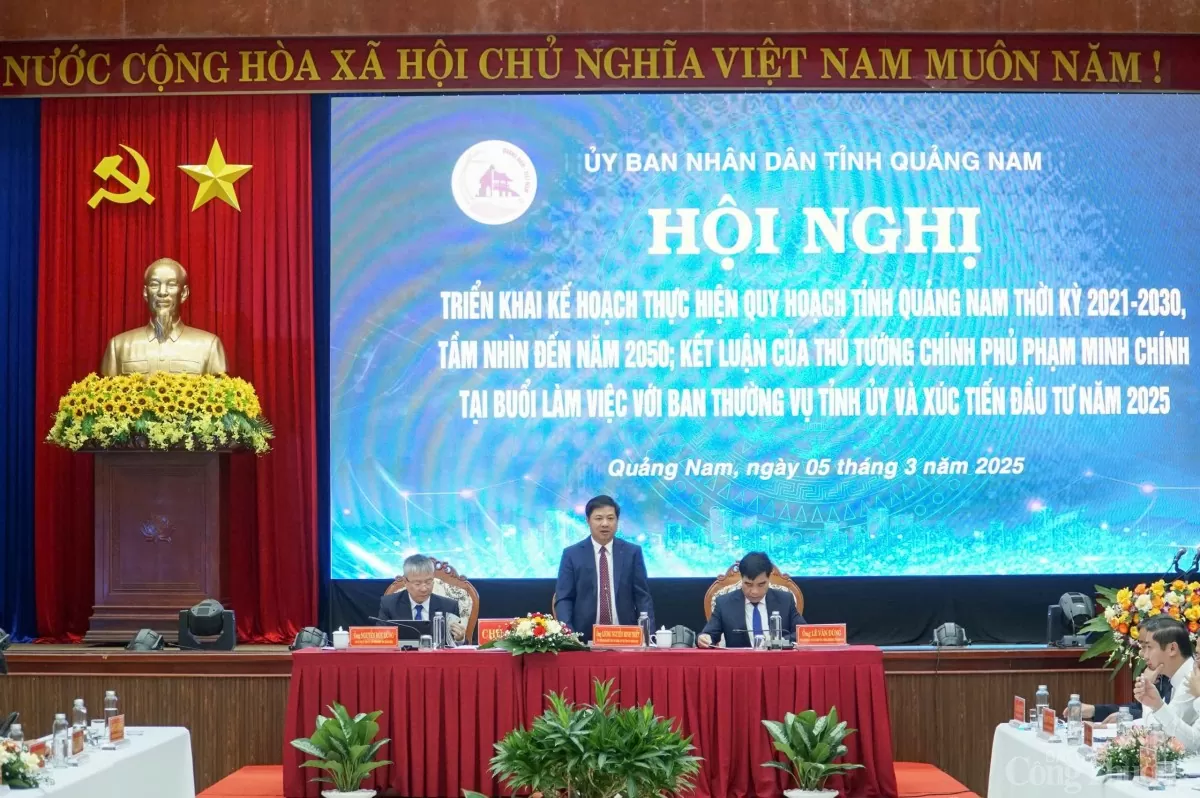 Tỉnh Quảng Nam công bố Kế hoạch triển khai quy hoạch tỉnh giai đoạn 2021 - 2030, tầm nhìn đến năm 2050