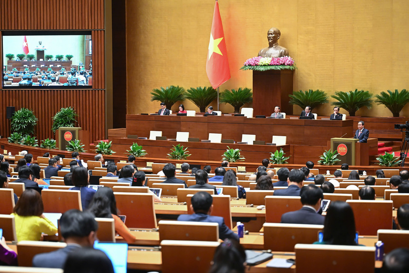 Kỳ họp thứ 9 đã ghi dấu trong công tác lập hiến và lập pháp. Ảnh: VPQH