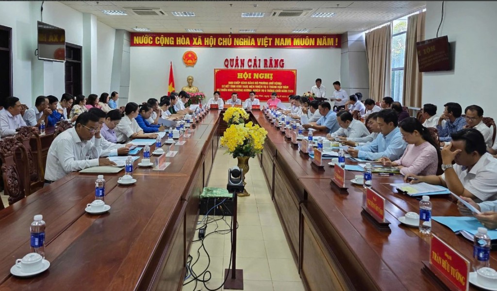 Hội nghị Ban Chấp hành Đảng bộ (thử nghiệm) một phường mới sau khi hợp nhất 3 phường cũ ở quận Cái Răng, ngày 19/6/2025