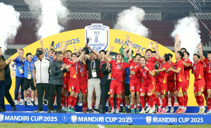 U23 Việt Nam 3 lần liên tiếp vô địch Đông Nam Á.