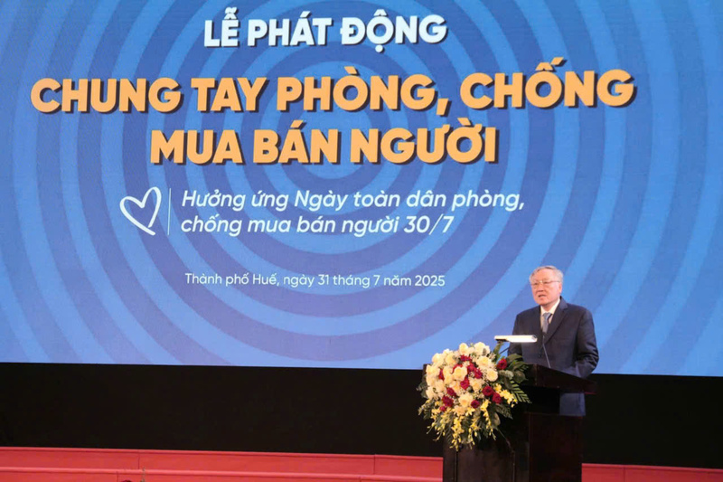 Phó Thủ tướng Thường trực Chính phủ Nguyễn Hoà Bình phát biểu tại lễ phát động. Ảnh: Nguyễn Tuấn