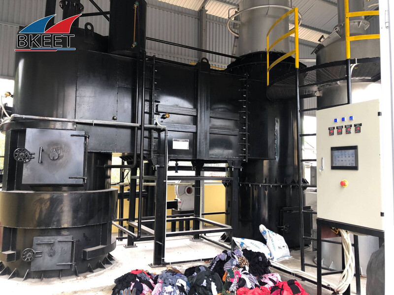 Lò đốt chất thải nguy hại Vite công suất 50kg/h tại Xưởng X56 Quân khu 3 do Bkeet thiết kế, chế tạo và lắp đặt