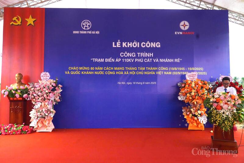 Lễ khởi công Công trình trạm biến áp 110kV Phú Cát và nhánh rẽ.