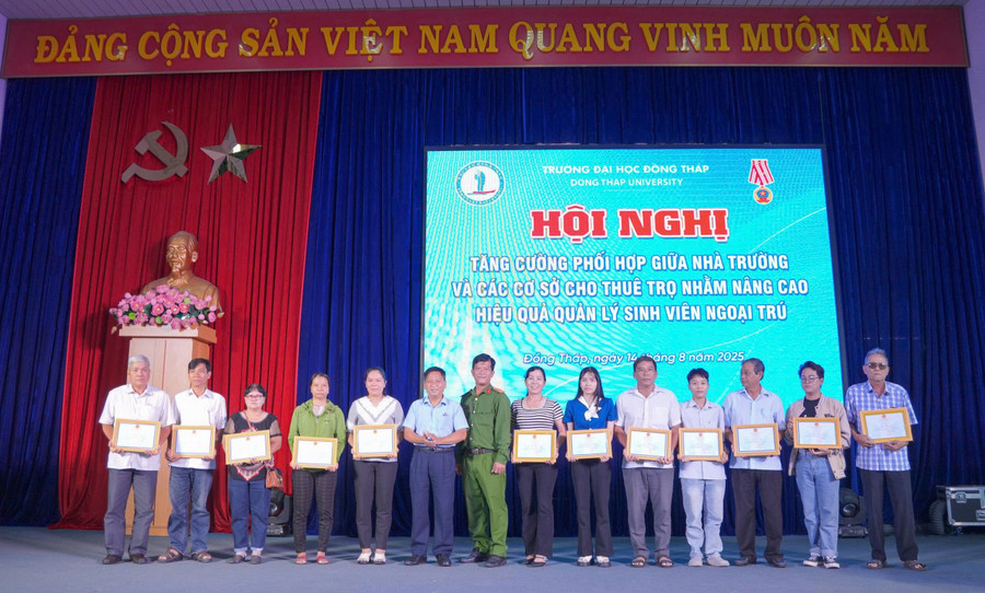 Nhà trường phối hợp các cơ sở cho thuê trọ đảm bảo việc quản lý và an toàn cho sinh viên. dh-dong-thap-dong-hanh-tan-sv-2.jpg