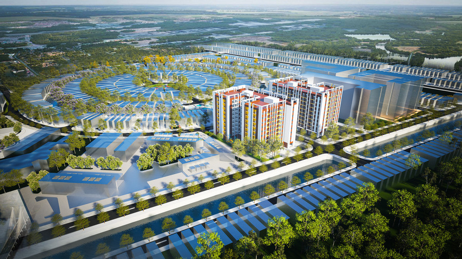 Phối cảnh dự án Nhà ở xã hội tại phường An Xuyên (Cà Mau).