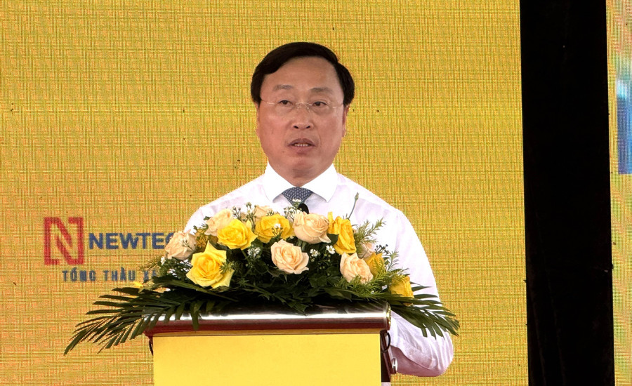 Ông Huỳnh Hữu Trí, Phó Chủ tịch UBND tỉnh Cà Mau phát biểu tại buổi lễ. ong-tri.jpg