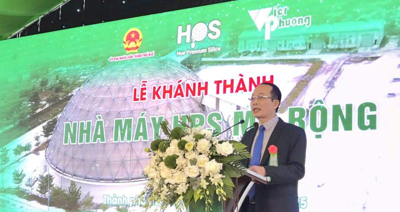 Phó Chủ tịch UBND thành phố Huế Phan Quý Phương phát biểu. Ảnh: Nguyễn Tuấn