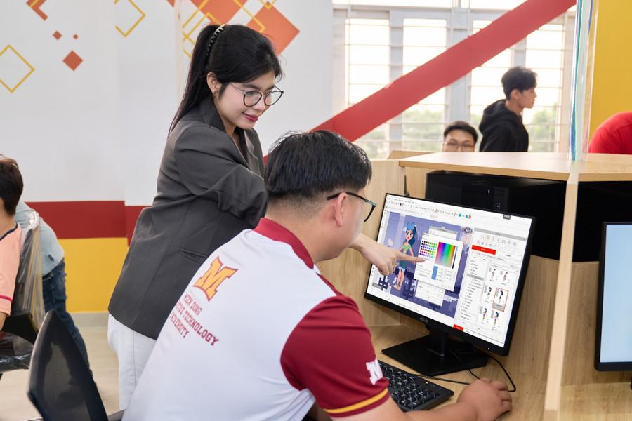 Phòng thực hành tại Trường Đại học Công nghệ Miền Đông. Ảnh: MIT-Uni.