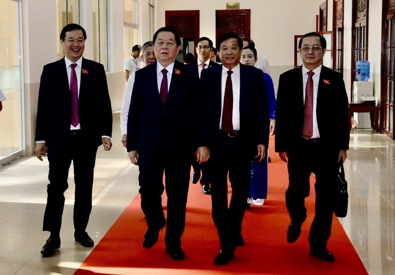 Ông Nguyễn Trọng Nghĩa, Ủy viên Bộ Chính trị, Bí thư Trung ương Đảng, Trưởng Ban Tuyên giáo và Dân vận Trung ương dự Đại hội. Ảnh: Khánh Ngọc.