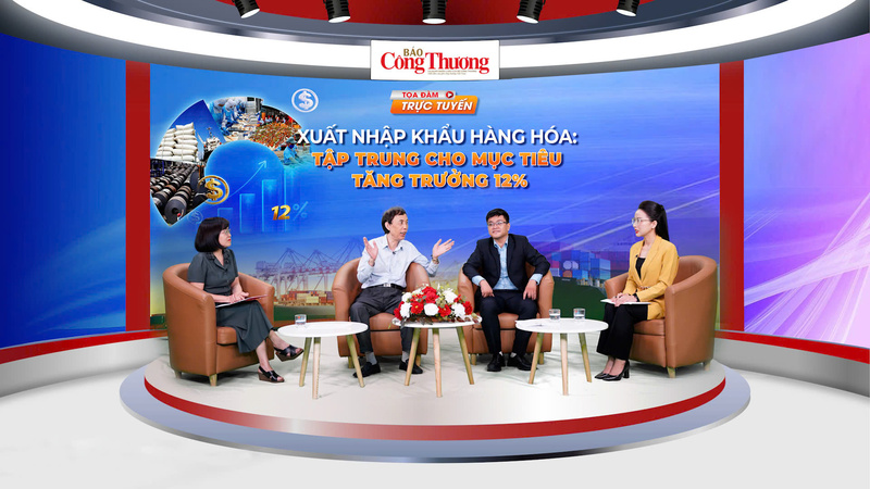 Báo Công Thương tổ chức Tọa đàm “Xuất nhập khẩu hàng hóa: Tập trung cho mục tiêu tăng trưởng 12%”. Ảnh: Nam Nguyễn