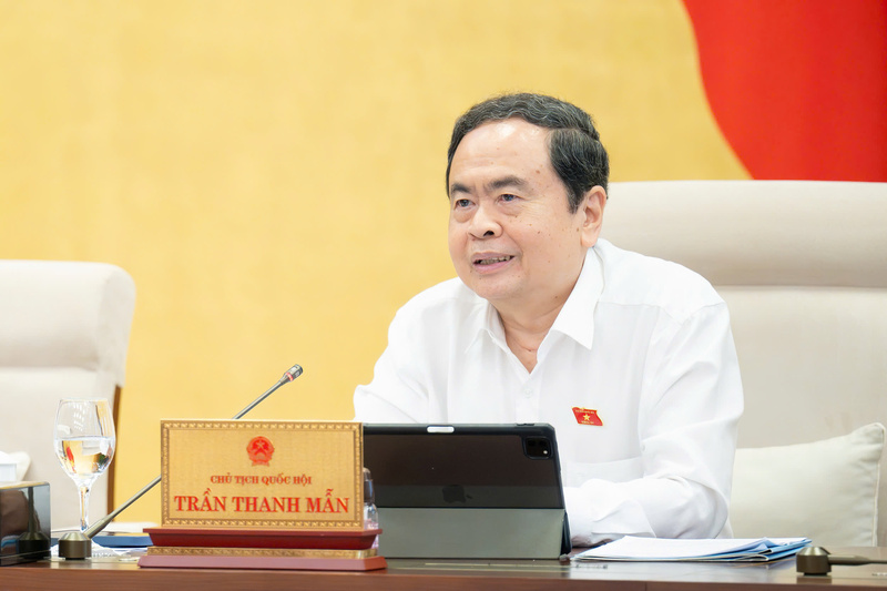 Chủ tịch Quốc hội Trần Thanh Mẫn phát biểu