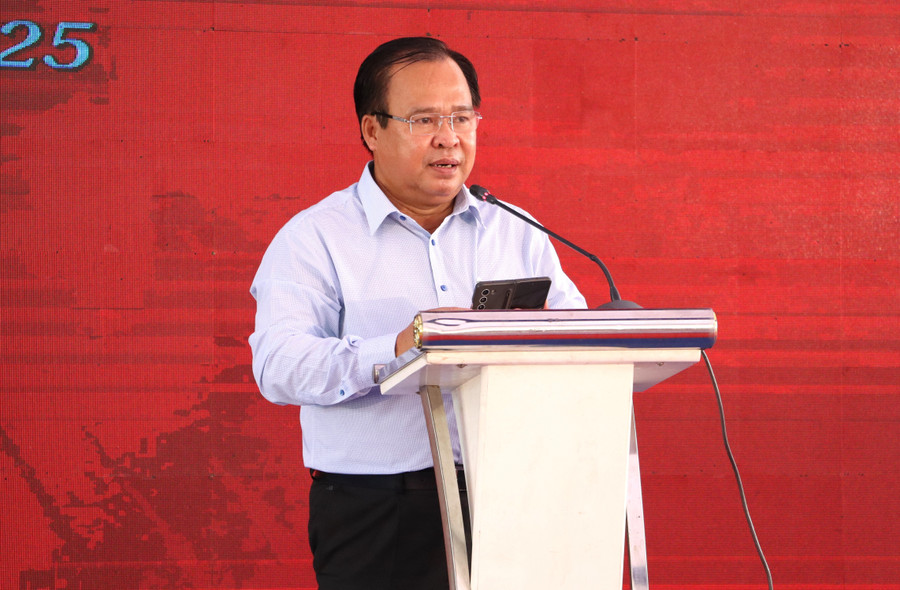 Ông Nguyễn Minh Luân, Phó Chủ tịch UBND tỉnh Cà Mau phát biểu tại buổi lễ. cds-6.jpg