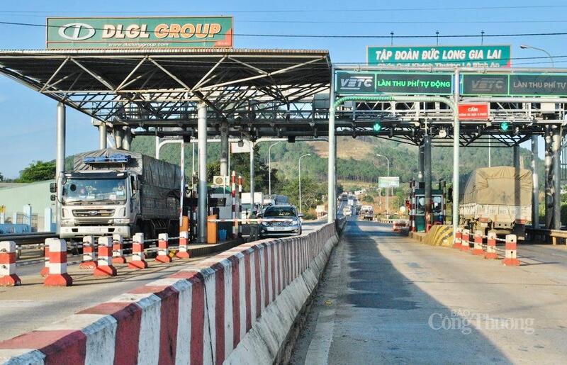 Trạm thu phí BOT trên tuyến Quốc lộ 14.