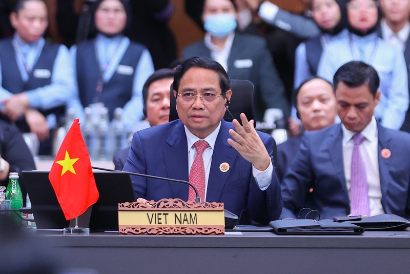 Thủ tướng Phạm Minh Chính phát biểu tại hội nghị. Ảnh: VGP/Nhật Bắc
