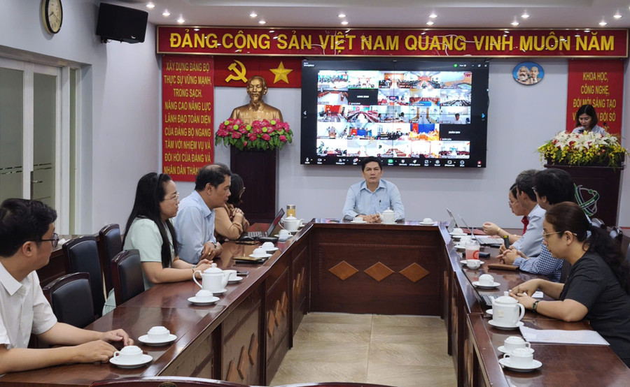 Chương trình tập huấn tại điểm cầu chính Sở Khoa học và Công nghệ TPHCM. (Ảnh: BTC).