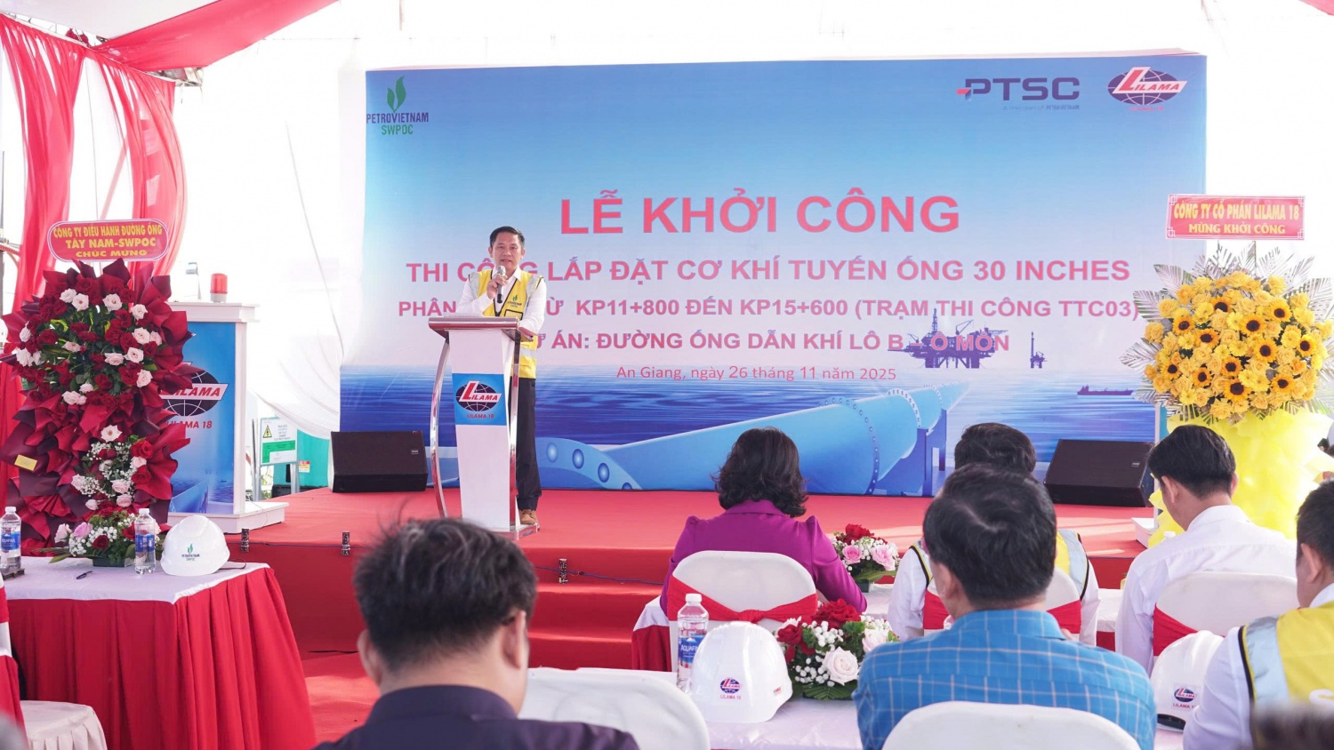 Khởi công thi công cơ khí tuyến ống bờ Lô B – Ô Môn: Tăng tốc giai đoạn thi công đồng bộ toàn tuyến Khởi động thi công cơ khí tuyến ống bờ Lô B - Ô Môn: Mốc tiến độ quan trọng trên toàn tuyến