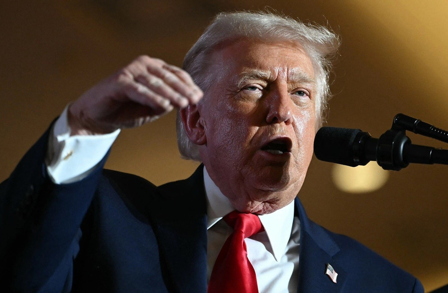 Tổng thống Mỹ Donald Trump phát biểu tại Mount Pocono, bang Pennsylvania hôm 9 tháng 12.