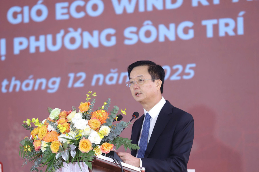 Ông Trần Báu Hà - Phó Chủ tịch Thường trực UBND tỉnh phát biểu tại lễ khởi động 4 dự án có quy mô lớn do các công ty thành viên Tập đoàn Vingroup làm chủ đầu tư. 020638bceeac61f238bd.jpg