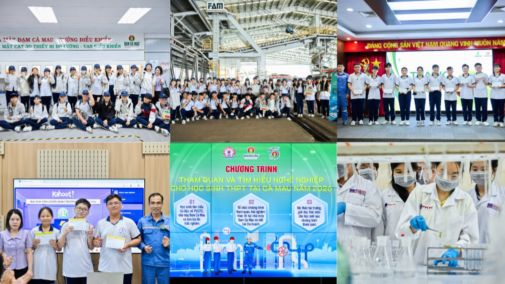 Hành trình bồi đắp tri thức của học sinh THPT tại Nhà máy Đạm Cà Mau