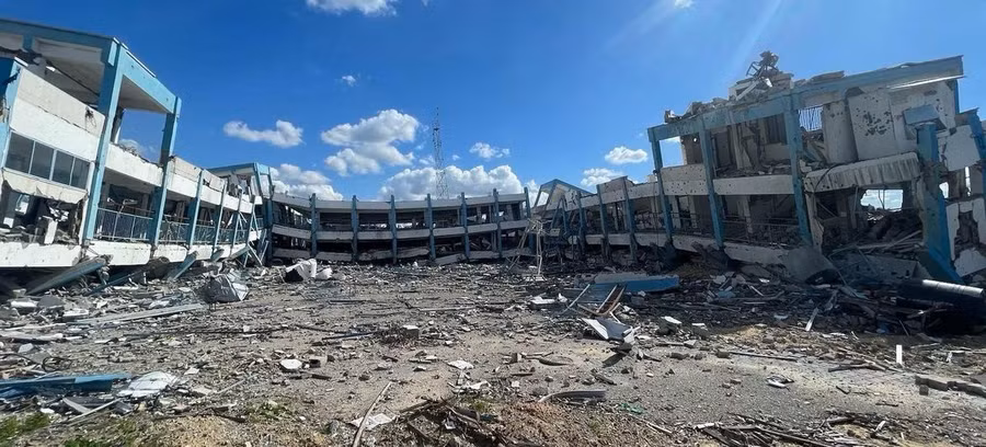 Một cơ sở giáo dục bị phá hủy ở Dải Gaza. 37.jpg