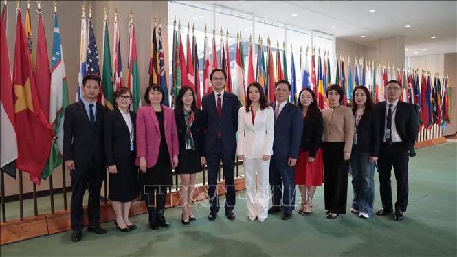 Đoàn công tác Việt Nam tham dự cuộc bỏ phiếu  bầu thành viên Hội đồng Nhân quyền Liên hợp quốc nhiệm kỳ 2026-2028.